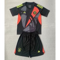 Nemecko Brankarsky Domáci Detský futbalový dres ME 2024 Krátky Rukáv (+ trenírky)